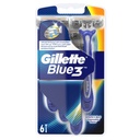 GILLETTE BLUE 3 6 RAZORS