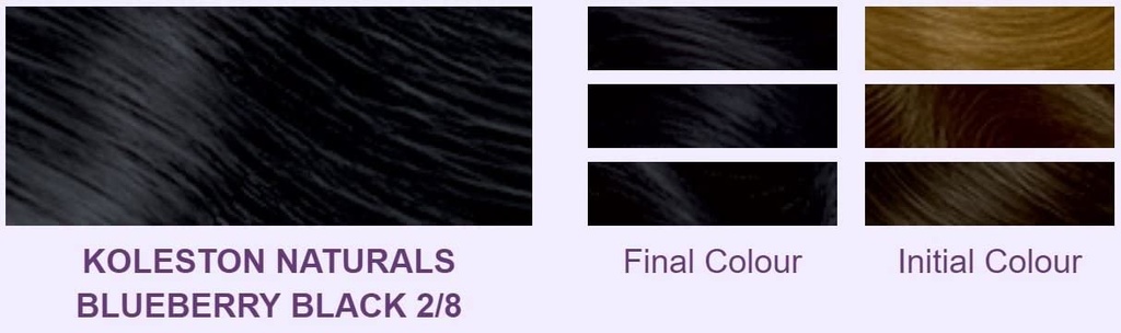 KOLESTON NATURALS 2/8 BLUEBERRY BLACK