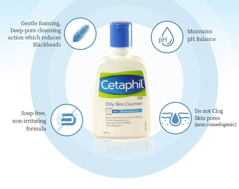 CETAPHIL OILY SKIN CLEANSER 125 ML