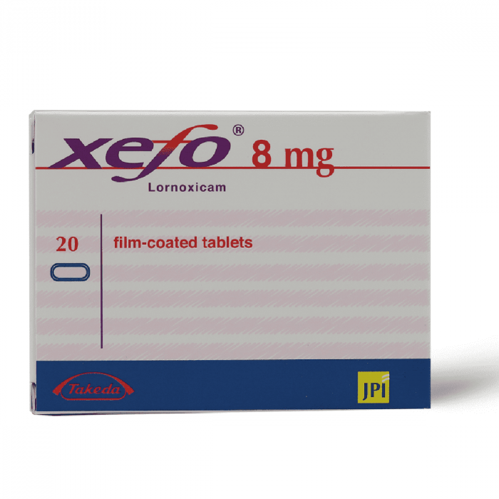 XEFO 8 MG 20 TAB