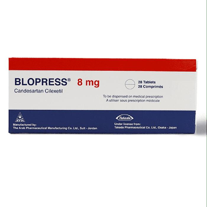 BLOPRESS 8 MG 28 TAB