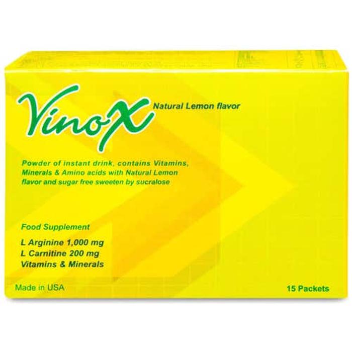 VINOX NATURAL LEMON FLAVOR 15 PACKETS