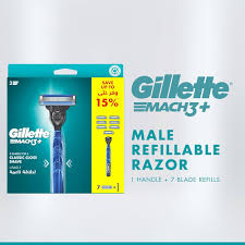 GILLETTE MACH 3 PLUS 1 + 7 RAZORS