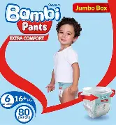 BAMBI PANTS XX LARGE  NO 6  16+KG 58 BOX 1749