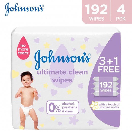 جونسون مناديل النظافة المثاليه 3 + 1 مجانا