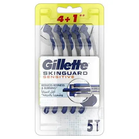 GILLETTE SKIN GUARD SENSITIVE RAZOR  4+1