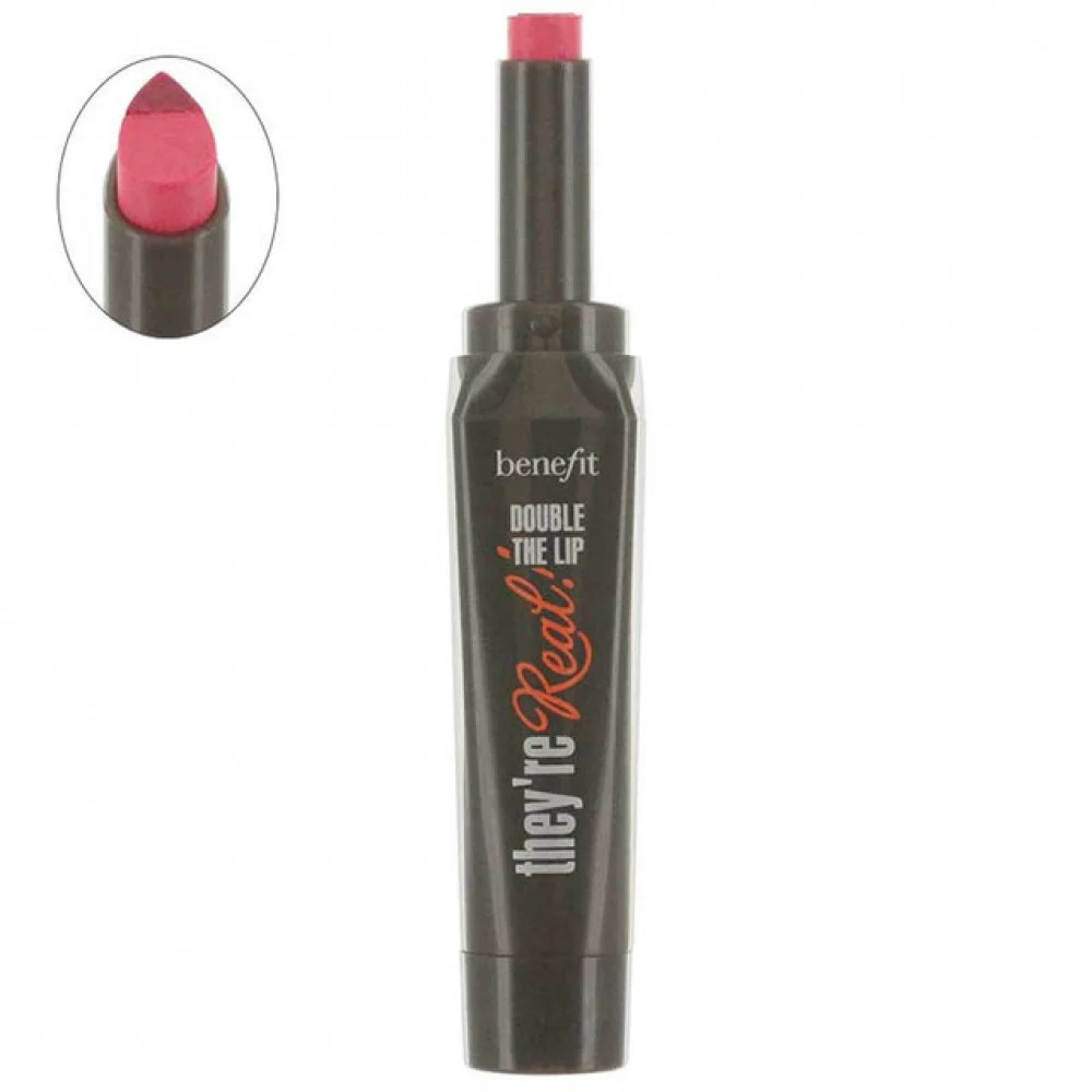 BENEFIT DOUBLE THE LIPTHEYRE LIP STICK PINK THRILLS 15 G