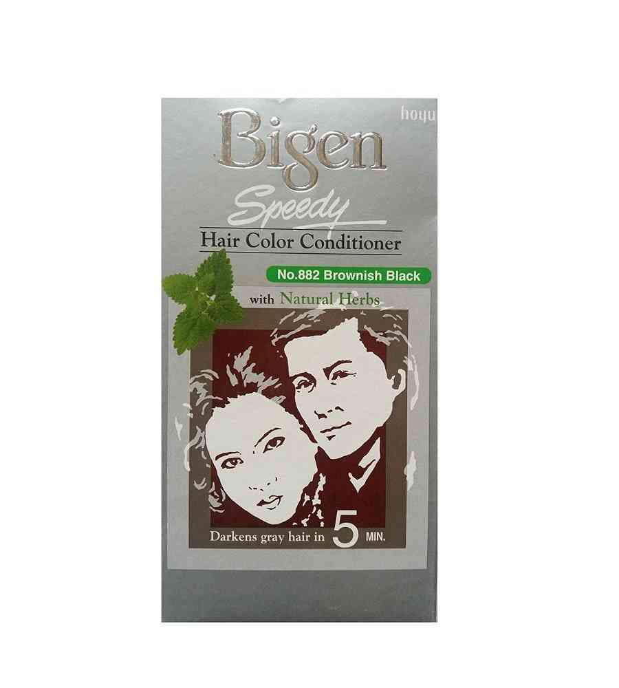 BIGEN HAIR COLOR BROWN BLACK 882