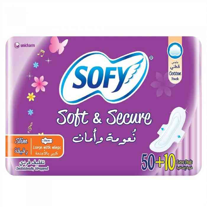 SOFY SLIM WINGS LARGE 3 X (50+10 52512P ) 1 Pack