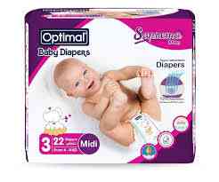 OPTIMAL DIAPER NO3 4-9 KG 22 PCS OPB 1703