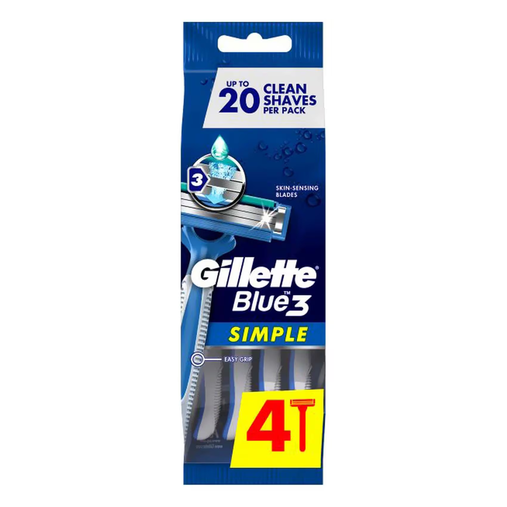 GILLETTE BLU SIMPLE 4 RAZOR 9646