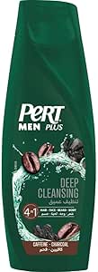 PERT PLUS MEN SHAMPOO DEEP CLEAN CAFFEINE-CHARCOAL 360ML