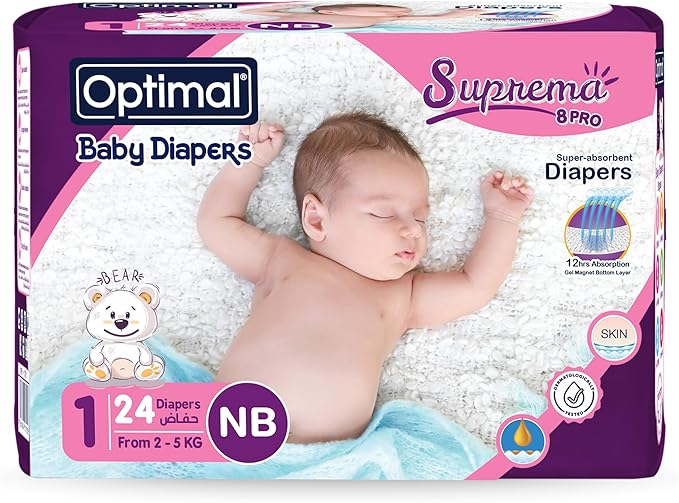 OPTIMAL DIAPER NEW BORN 2-5 KG 24 PCS OPB 1701 1 Pack