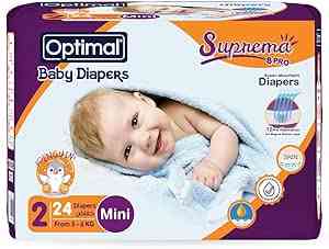 OPTIMAL DIAPER NO2 3-6 KG 24 PCS OPB 1702