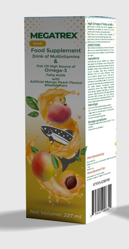 MEGATREX OMEGA-3 DRINK 227 ML