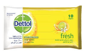 DETTOL WIPES 10 S FRESH