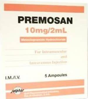 PREMOSAN 10 MG 5 AMP