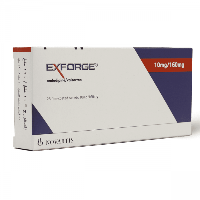 EXFORGE 10 MG/160 MG F.C 28 TAB