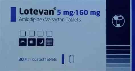 LOTEVAN PLUS 5/160/12.5 MG 30 TAB