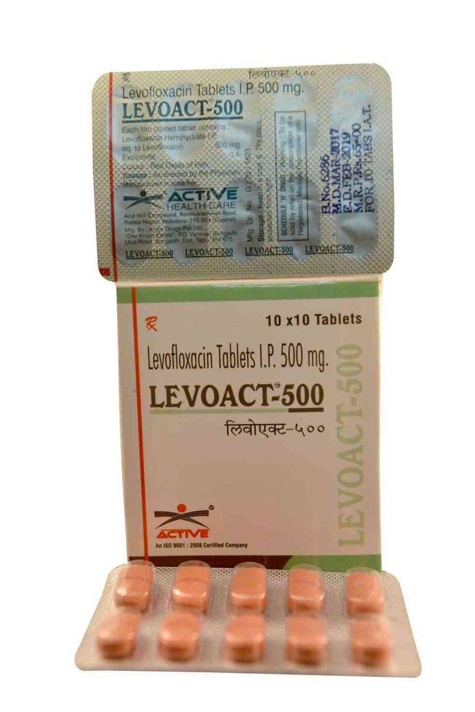 LEVOACT 500 MG 10 TAB