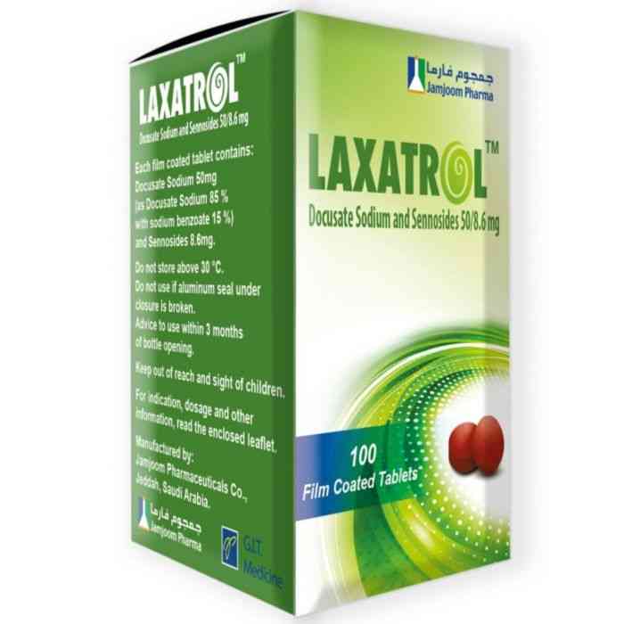 LAXATROL 50/8.6MG 100 CAP