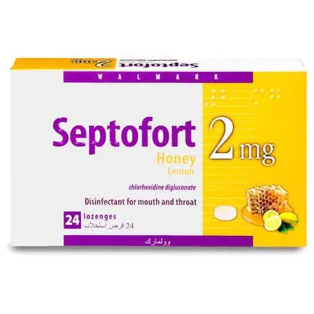 SEPTOFORT 2 MG HONEY LEMON 24 LOZENGES