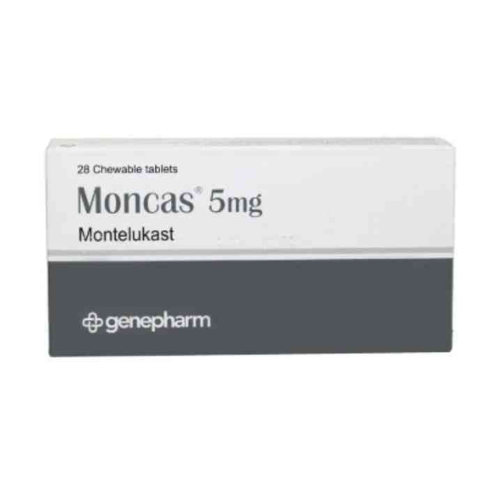 MONCAS 5 MG 28 CHEWABLE TAB