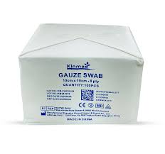 KINMED STREILE GAUZE SWAB 8PLY (10CM*10CM) 4*4