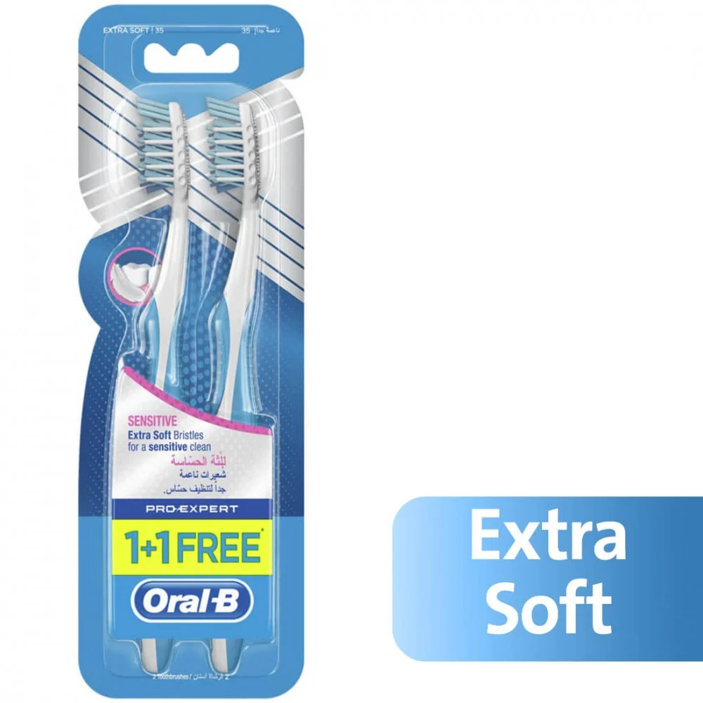 ORAL B SENSITIVE GUM 35 EXTRA SOFT 1+1 FREE 2204
