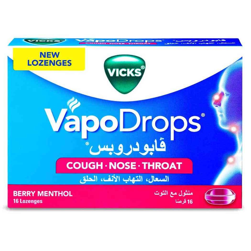 VICKS VAPODROP BERRY MENTHOL 16 LOZ
