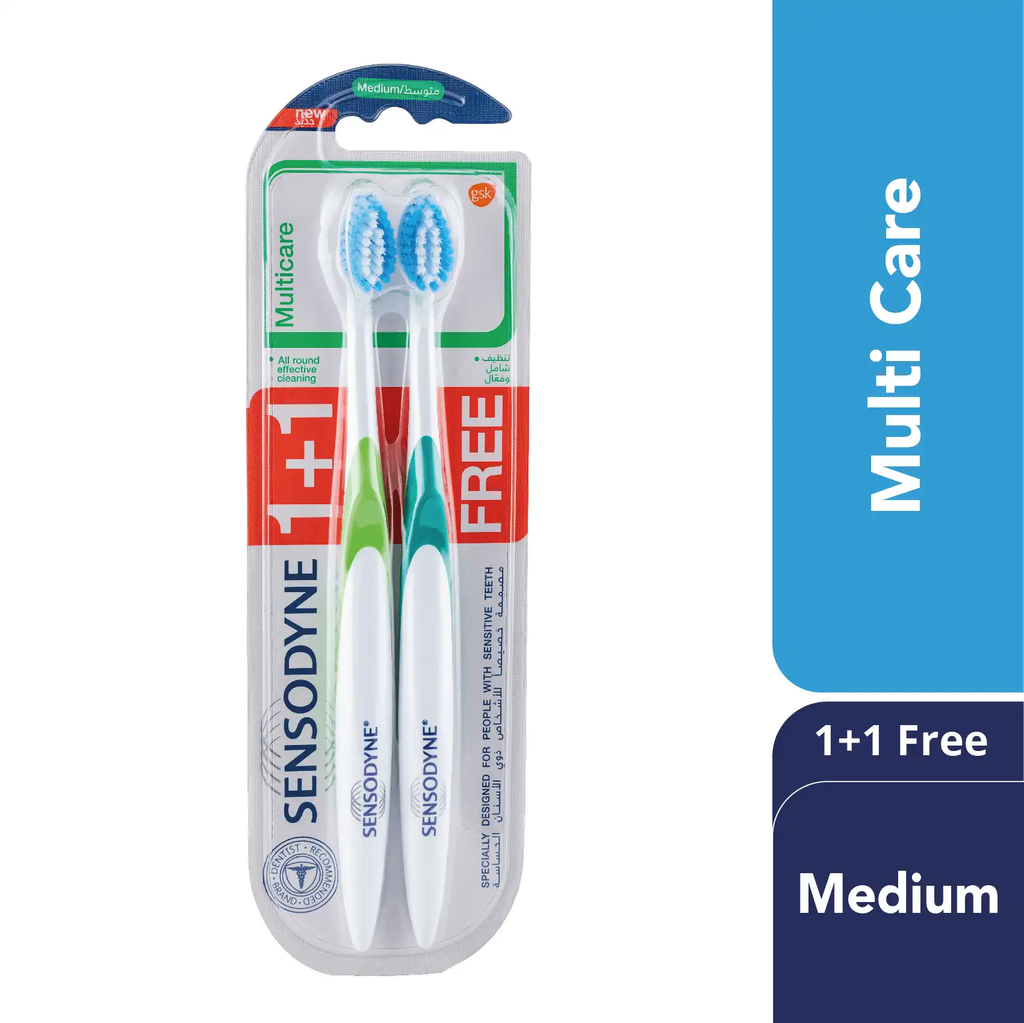 SENSODYNE MULTI CARE T/B MED 1+1 FREE