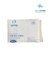 SPRING SOFT DRY WIPES 50 PCS