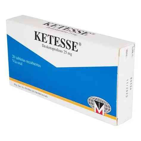 KETESSE 25 MG 20 F.C TAB