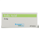 Folic Acid Dietary Supplement 5 MG 20 Pieces