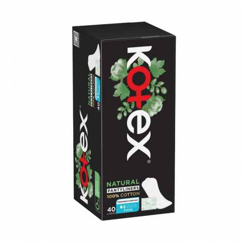 كوتكس ناتشورال لاينرز قطني رفيع 16 × 40 عبوة واحدة